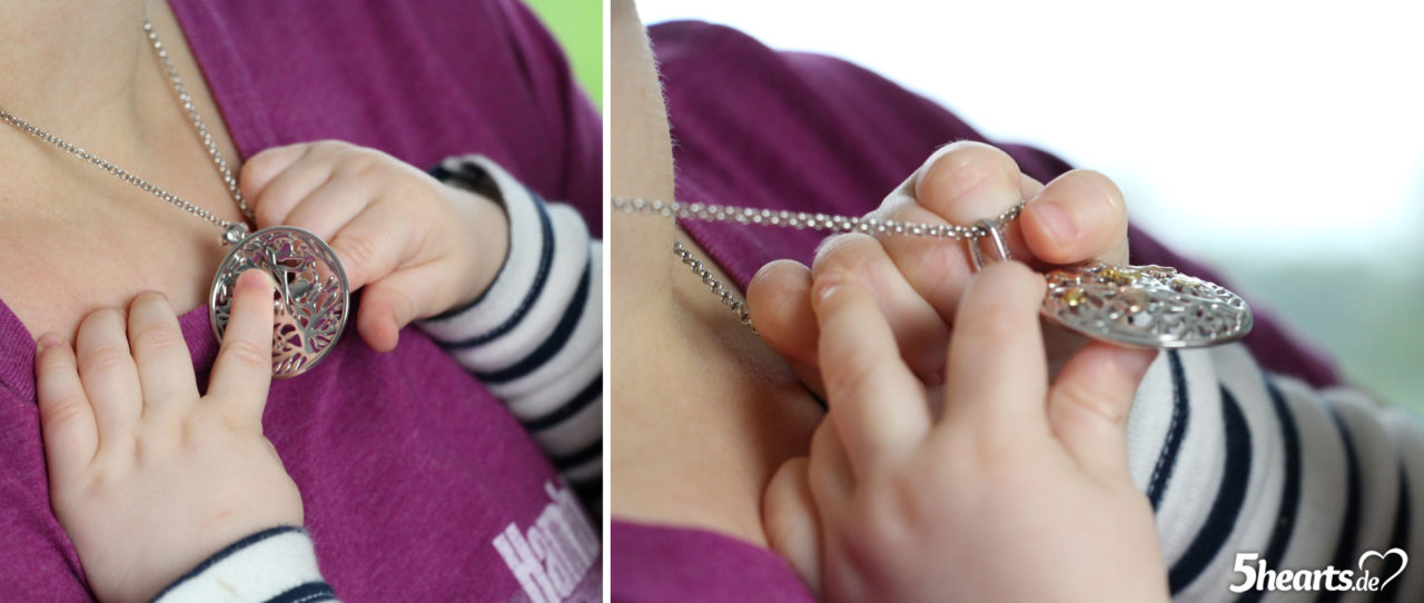 7 Monate Baby - Entdecken der Halskette